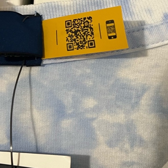 NWT Polo Ralph Lauren Beach Club Bear Rivera Cloud Dye Blue and White Authentic - Picture 7 of 9